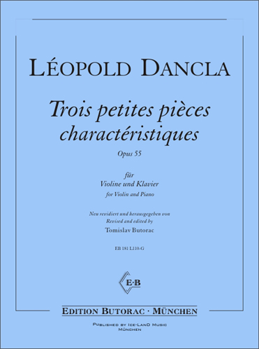 Cover - L. Dancla, Trois petites pièces caractéristiques, op. 55